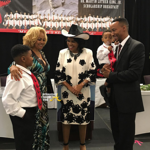 Kim Fields and Family with Frederica Wilson 2016