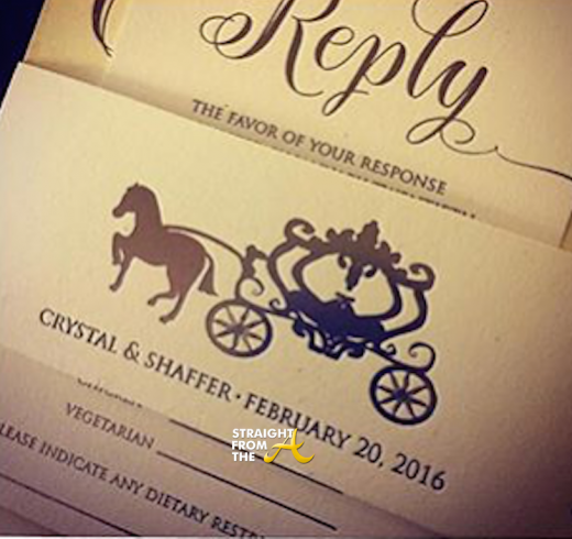 Neyo & Crystal Renay Wedding Invitation 2