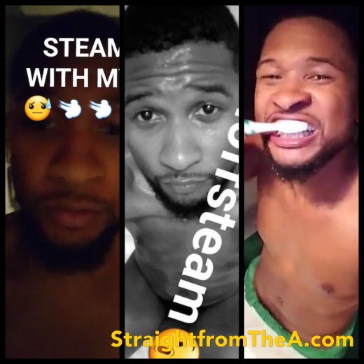 Usher Steamy Snapchat Selfie 2016